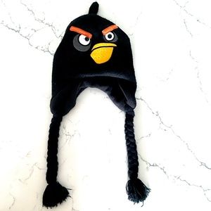 Angry Birds-Black Knit Hat- one size fits all